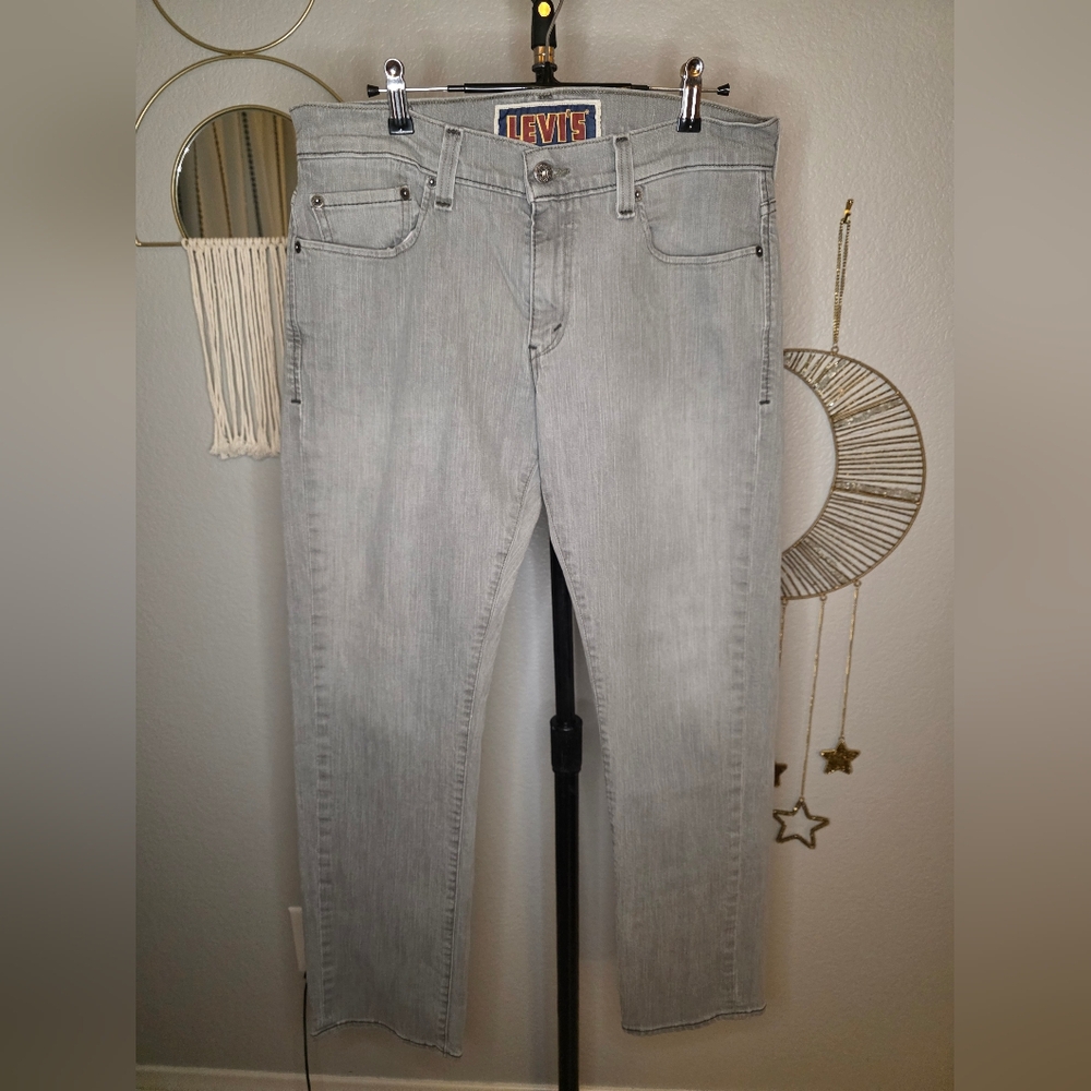 Levi's Men's Light Gray Slim Jeans
